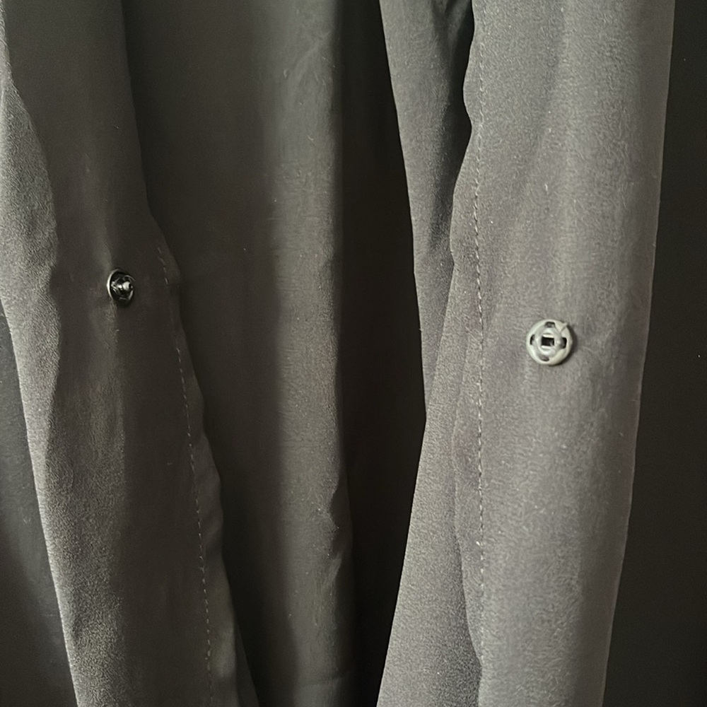 Drape Front Button Closure Blouse - image 3